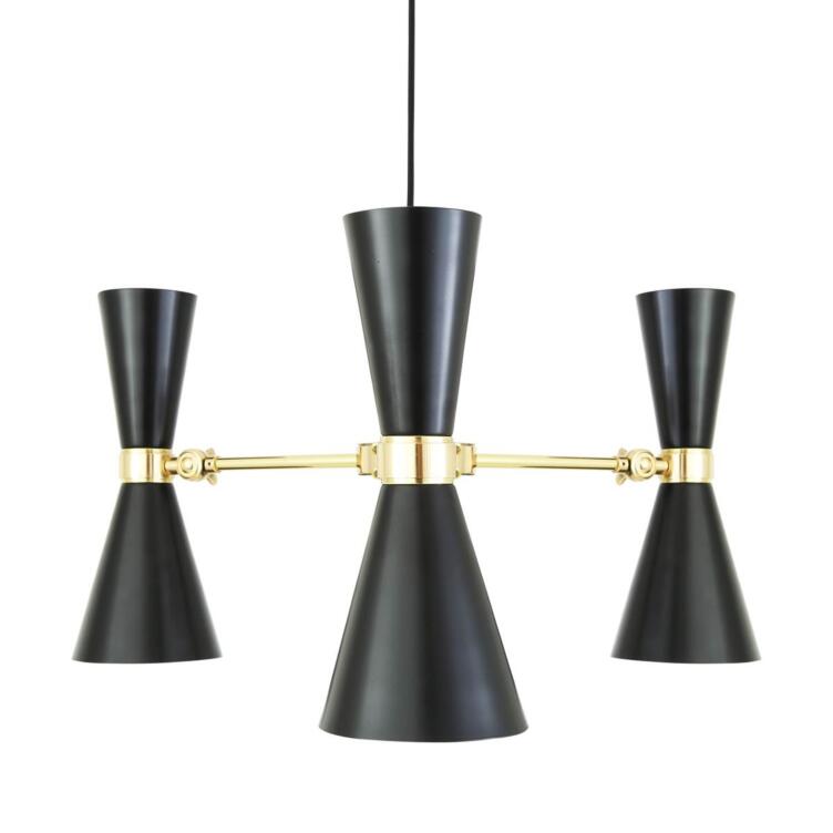 Cairo Mid-Century Chandelier, Three-Arm Cairo Mid-Century Chandelier, Three-Arm