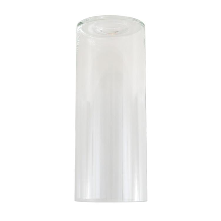 Clear cylinder glass lamp shade