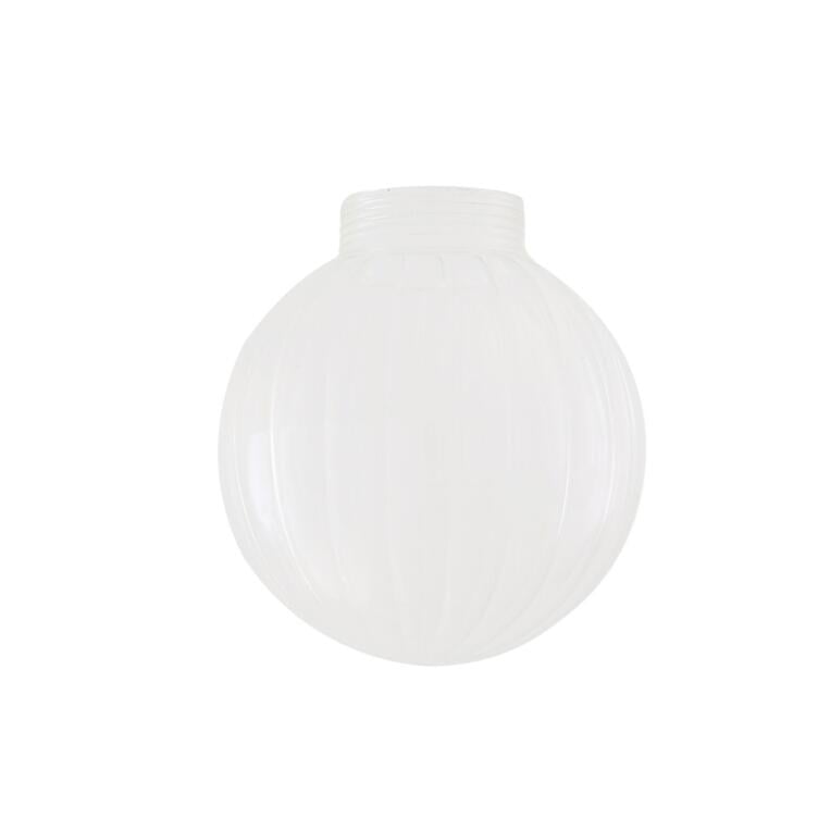Prismatic Threaded Glass Globe Lamp Shade 12cm Prismatic Threaded Glass Globe Lamp Shade 12cm