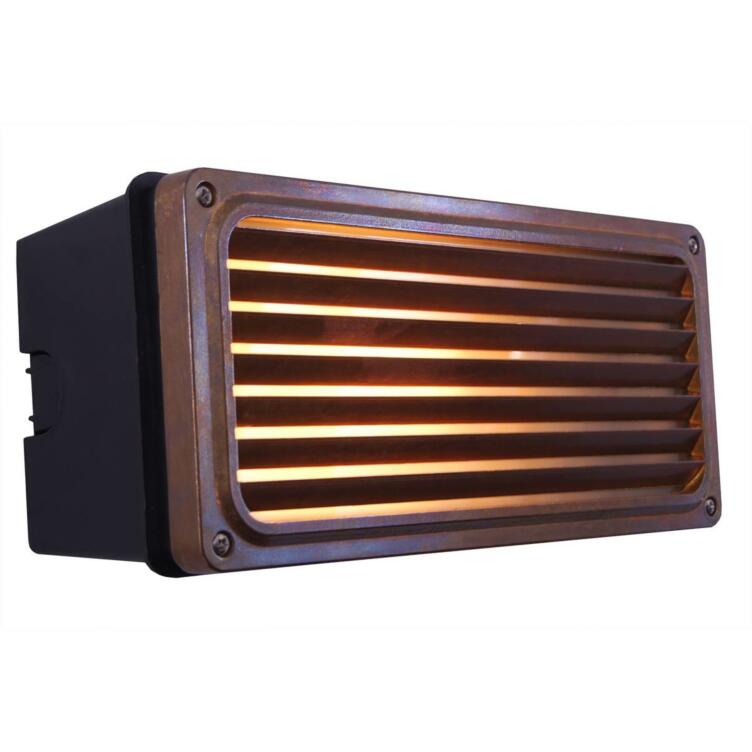 Agher Recessed Grill Patio Wall Sconce IP54