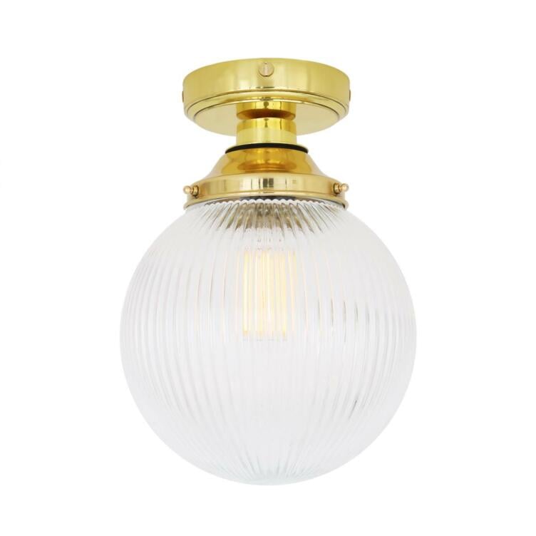 Cherith Prismatic Globe Ceiling Light 20cm IP44