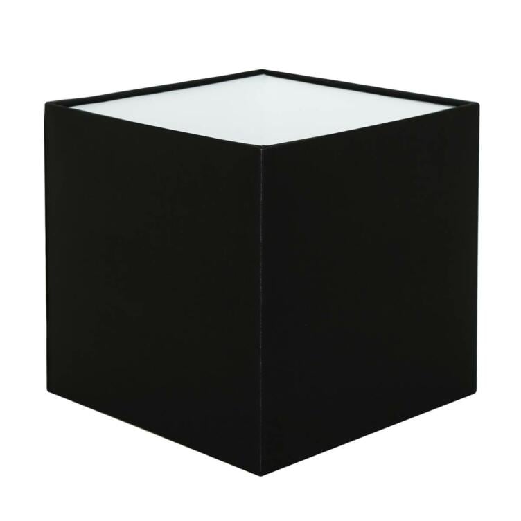 Abat-jour cubique en tissu 20cm