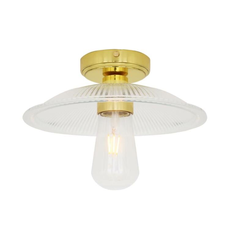 Gal Prismatic Bathroom Ceiling Light 30cm IP65