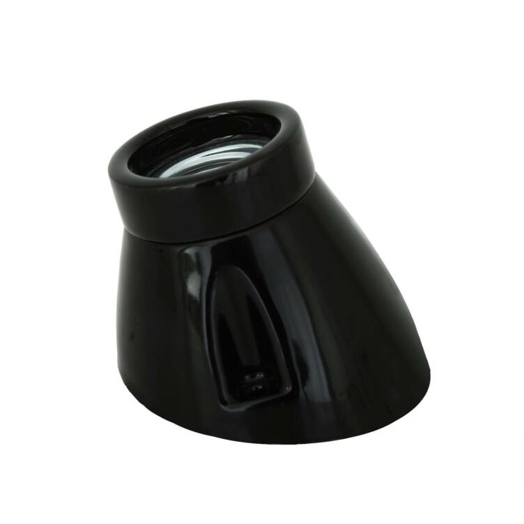 Inclined batten porcelain lamp holder E27 Inclined batten porcelain lamp holder E27