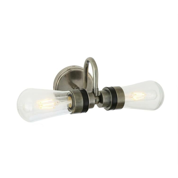 Michal Double Swan Neck Bathroom Wall Light IP65