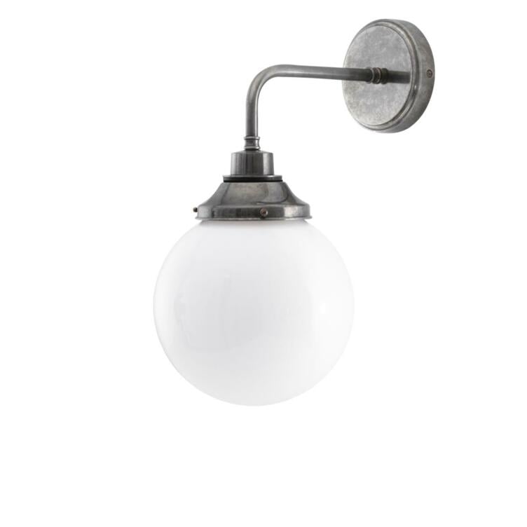 Pelagia Opal Globe Wall Sconce 7.75" IP44