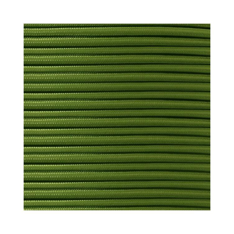 Sage Green Fabric Braided Cable, 2 Core Round