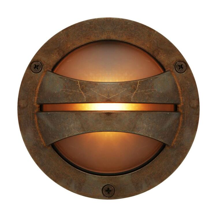 Seri Outdoor Brass Flush Wall Light 14cm IP54, Antique Brass Seri Outdoor Brass Flush Wall Light 14cm IP54, Antique Brass