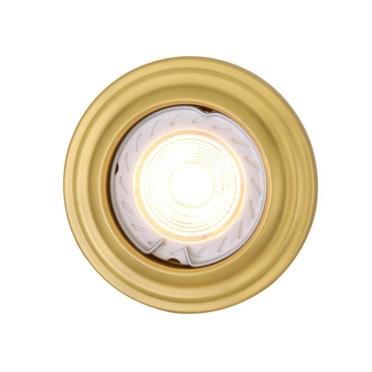 Lefkosia Circular Brass Recessed Spotlight 8cm, Satin Brass Lefkosia Circular Brass Recessed Spotlight 8cm, Satin Brass