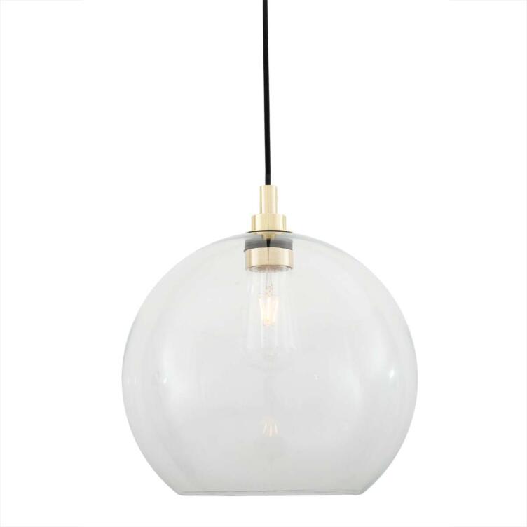 Leith Open Globe Bathroom Pendant Light 35cm IP65