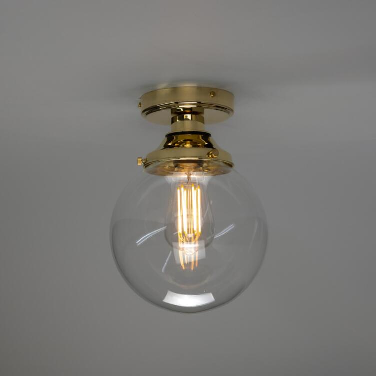 Deniz Globe Bathoom Ceiling Light 11" IP44