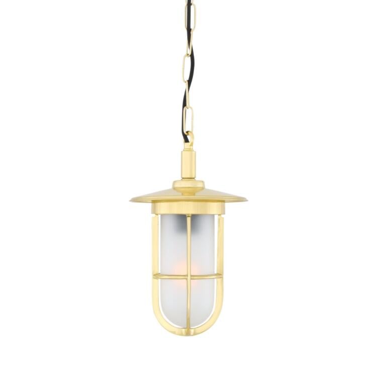 Ramor Nautical Brass / Glass Pendant Light IP65