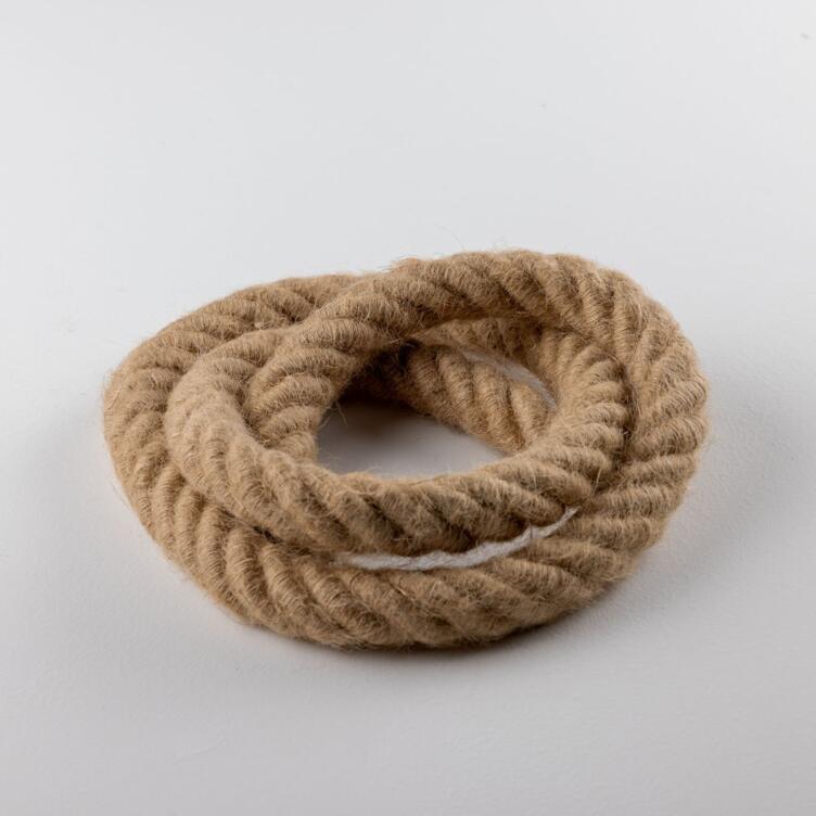 Rustic Jute Rope Cable, 3 Core