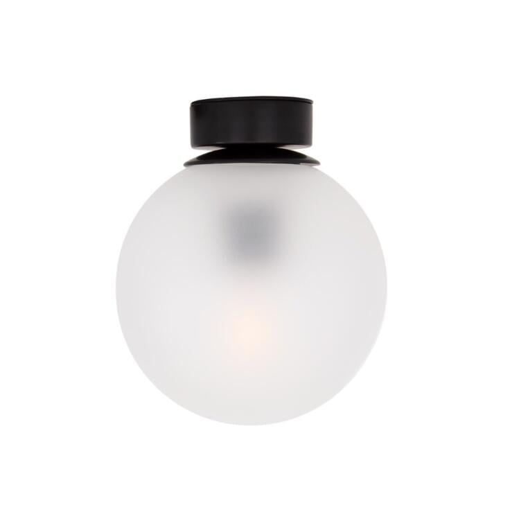 Venice Frosted Glass Globe Flush Ceiling Light 17cm