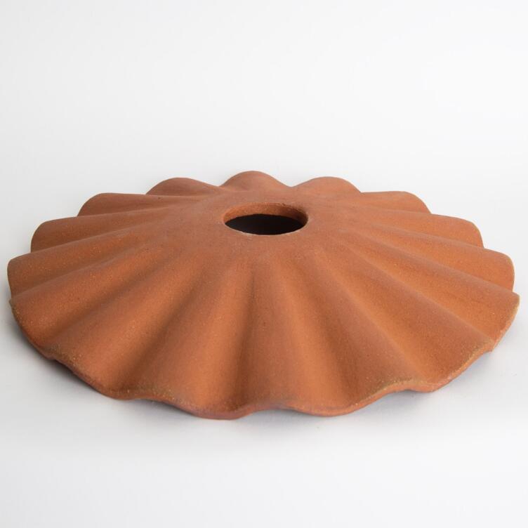 Kapok Ceramic Lamp Shade, Red Iron 27cm