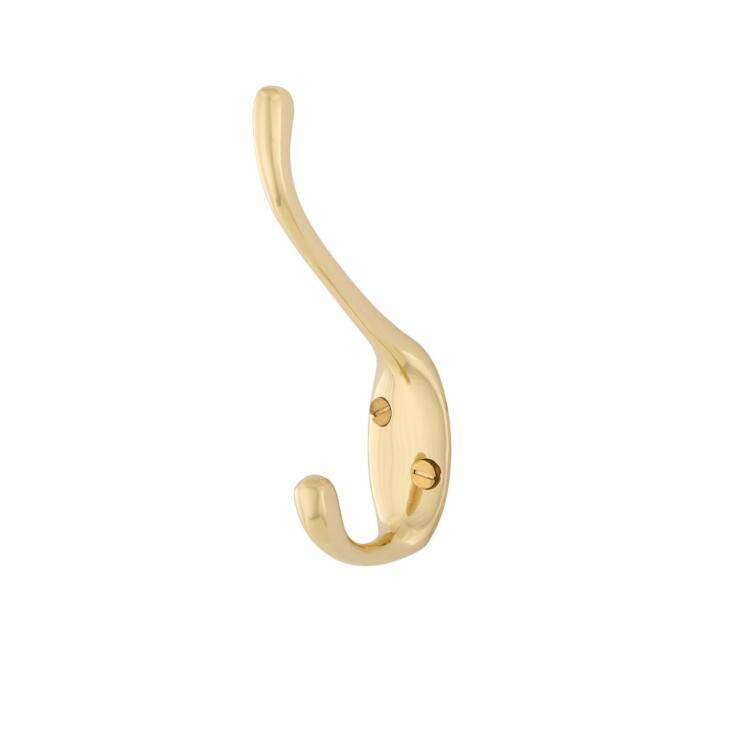 Glin Brass Hat and Coat Hook 55x110mm