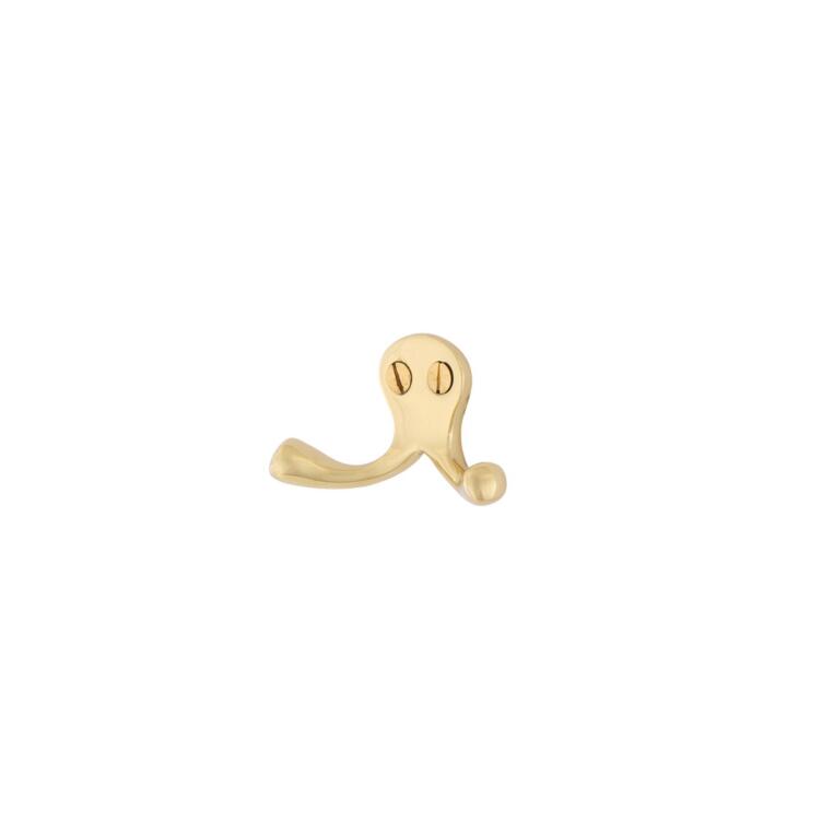 Lorrha Brass Double Coat Hook 70mm