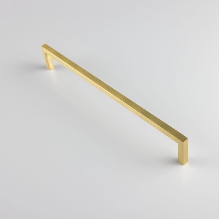 Cobh Modern Brass Pull Handle 30cm, Satin Brass