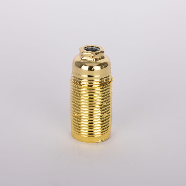 E14 Small Edison Screw Brass Lamp Holder with 10mm Entry E14 Small Edison Screw Brass Lamp Holder with 10mm Entry