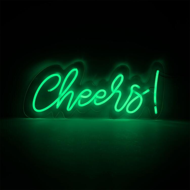 Cheers Neon Acrylic Light 58cm IP20, Green