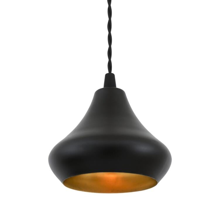 Amina Moroccan Vintage Pendant Light 13cm, Matte Black