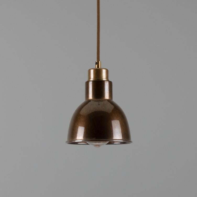 Baku Vintage Brass Pendant Light 15cm, Antique Brass