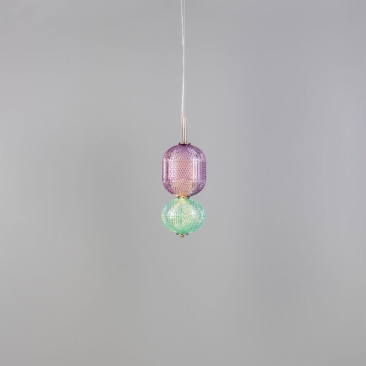 Ashford Small Colourful Pendant Light, Antique Silver Ashford Small Colourful Pendant Light, Antique Silver