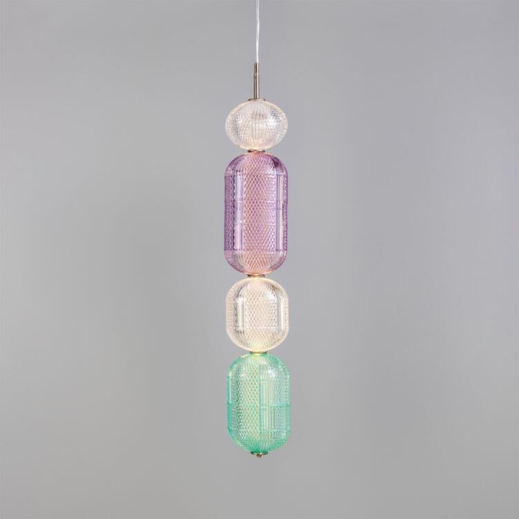 Ashford Medium Colourful Pendant Light, Antique Silver Ashford Medium Colourful Pendant Light, Antique Silver