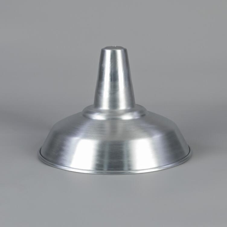 Hex Raw Aluminum Shade 12"