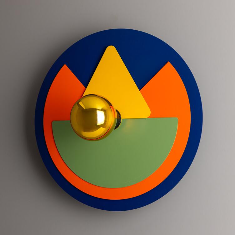 Neptune Colourful Disc Wall Sconce