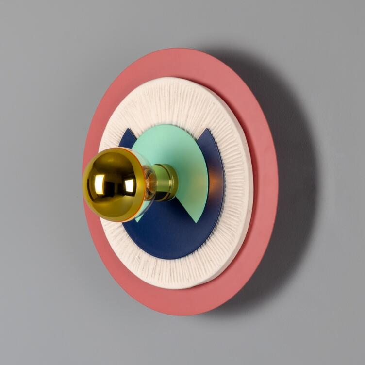 Saturn Colourful Disc Wall Light 14" IP20