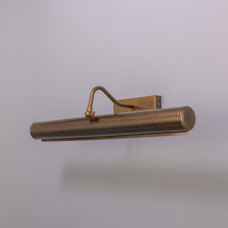 Dublin Rounded Brass Picture Light 50.5cm, Antique Brass