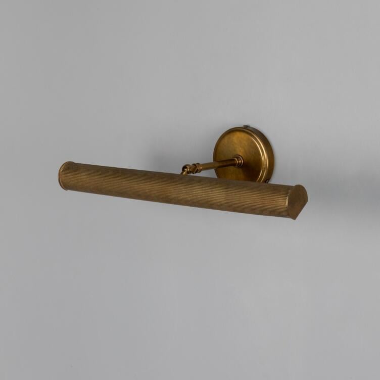 Bilbury Adjustable Reeded Brass Picture Light 20" IP20