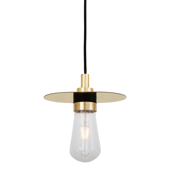 Kai Brass / Glass Bathroom Pendant Light IP65 | Mullan Lighting