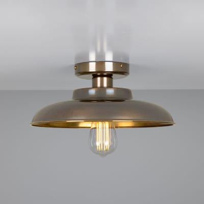 Telal Industrial Factory Flush Ceiling Light 12.6"