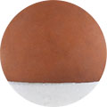 Terracotta and White Finish