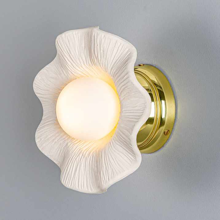 The Rivale matte white wall light
