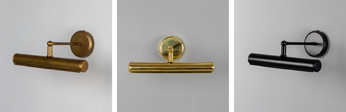 Galle Fixed-Arm Solid Brass Picture Light 35.5cm IP65