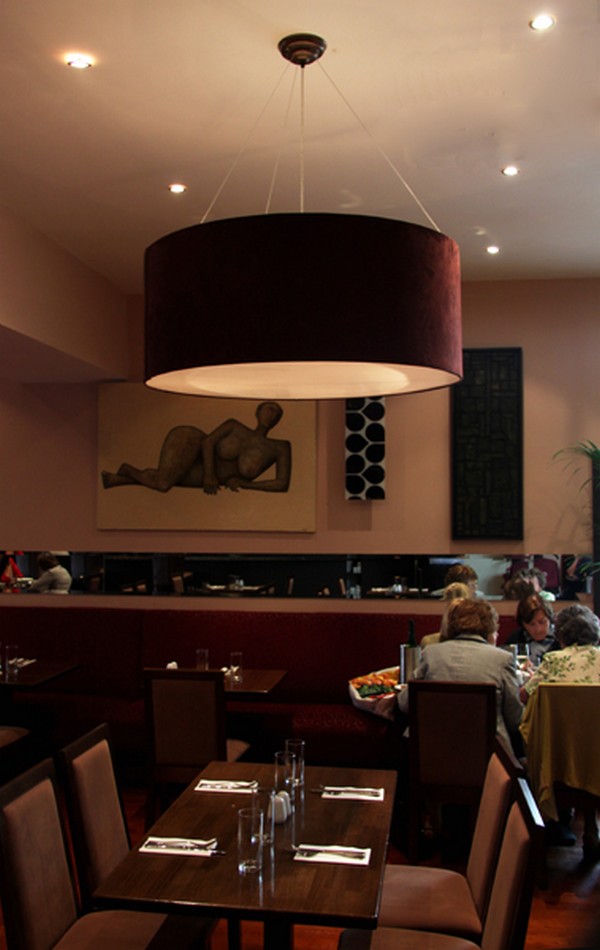 These bespoke lampshades illuminate a wide area along the bar and dining area of Alexis Bar and Gril, Dun Laoghaire