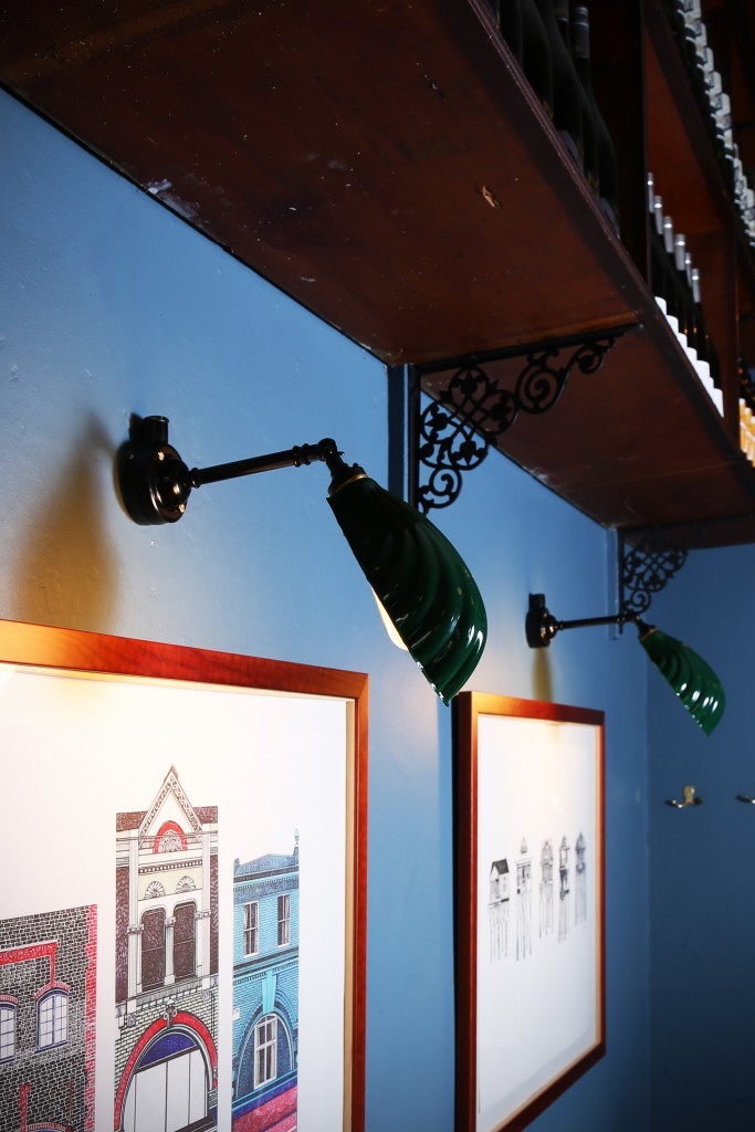 Timeless wall lights from Mullan Lighting feature in Delahunt bar and restaurant. 