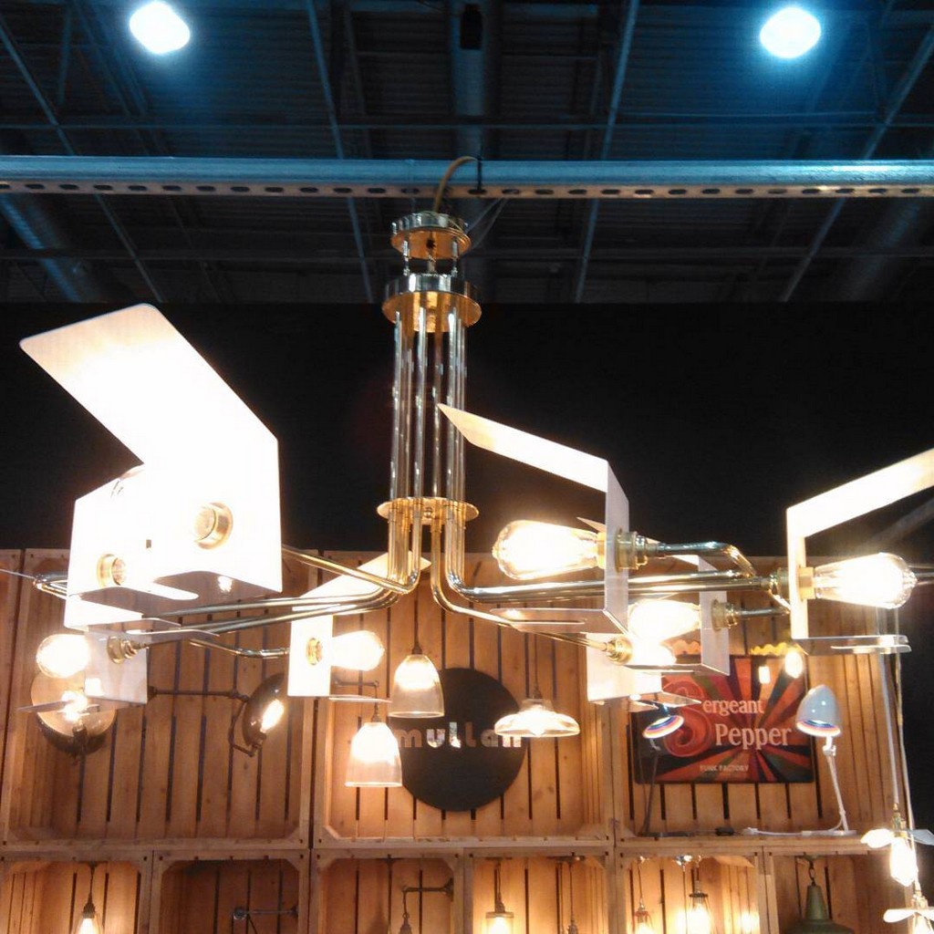 This eye-catching Petra chandelier was created by Mullan Lighting and featured on their trade show stand at MAISON&OBJET in Paris