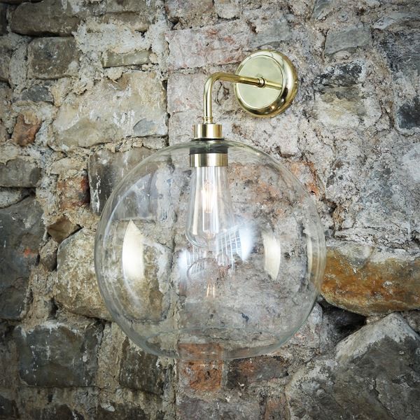 Aesthetically pleasing, the Leith wall light is a great way to add style to your home. This globe wall light would look great if installed in either side of a bathroom mirror to provide soft diffused light. Its open bottom shape allows for a subtle floodlight effect.