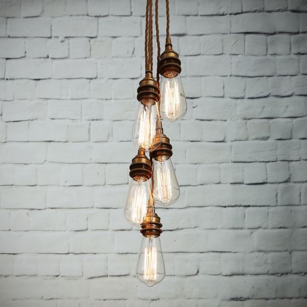 Bare Bulb Chandelier 3 Light Cluster | Industrial Light Bare Bulb Chandelier 3 Light Cluster | Industrial Light