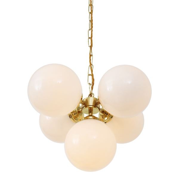 Designed to produce a soft warm glow, the Yaounde chandelier is a great way to add gleaming shine to your interior. This multi-globe chandelier will add visual warmth and illumination above a kitchen island or dining table.