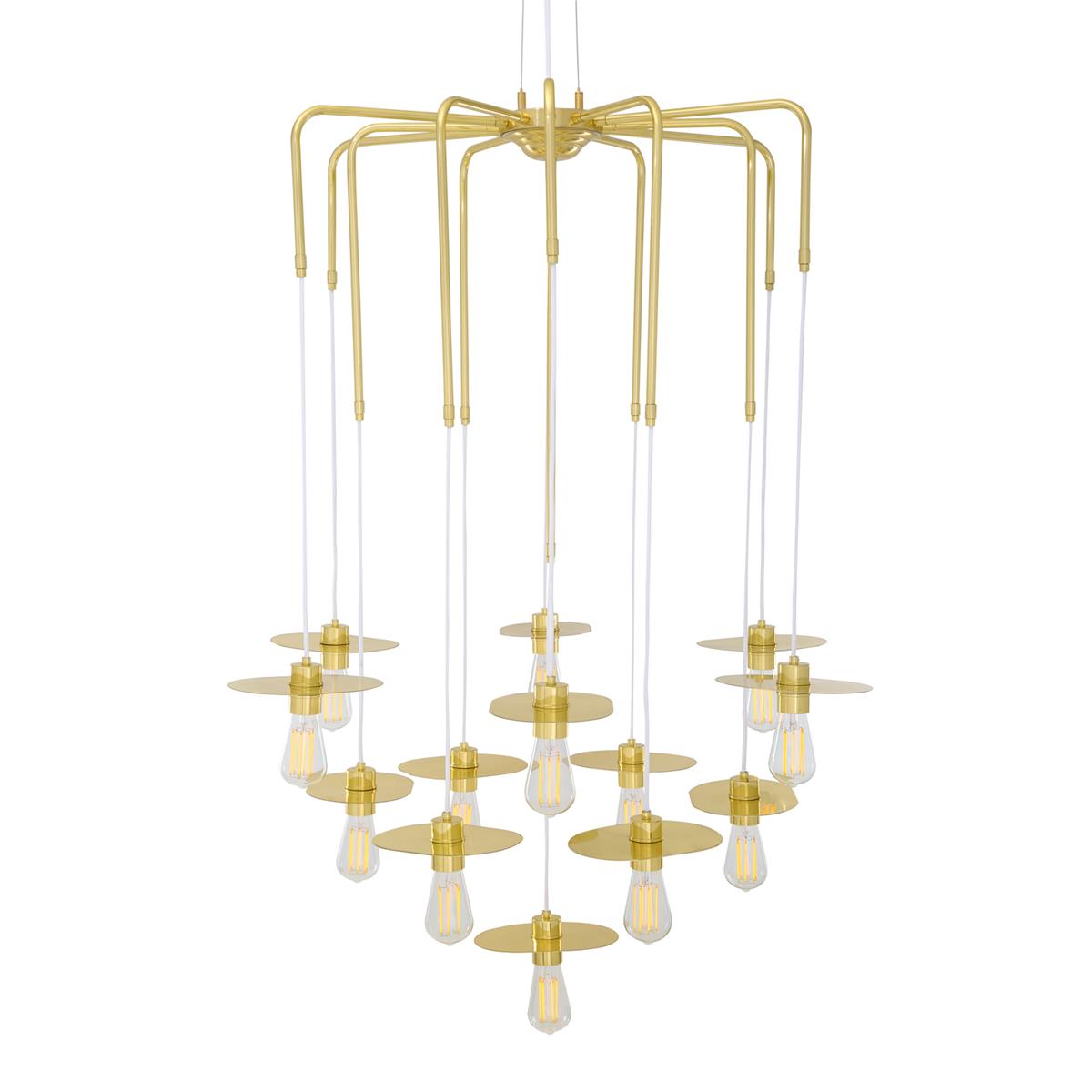 Volume Lighting 5 Light Polished Brass Interior Chandelier Volume Lighting 5 Light Polished Brass Interior Chandelier