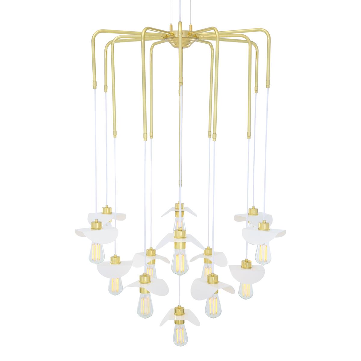 Volume Lighting 5 Light Polished Brass Interior Chandelier Volume Lighting 5 Light Polished Brass Interior Chandelier