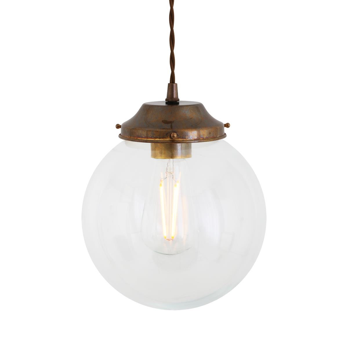 Virginia Clear Globe Pendant Light 20cm